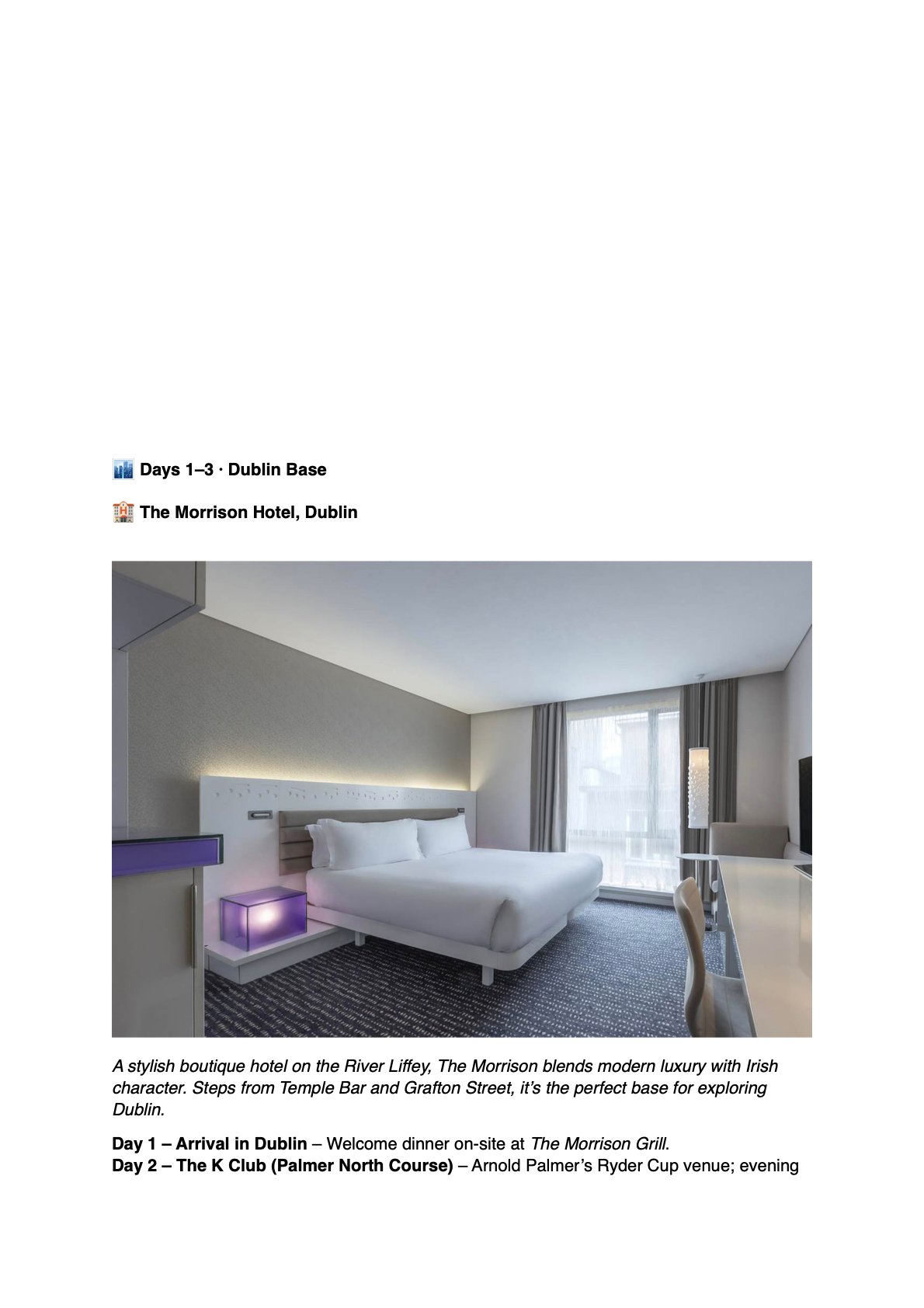 The Morrison Hotel Room